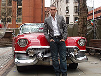 rock n roll red cadillac convertible 